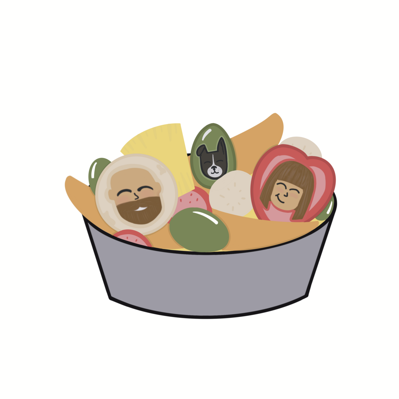 Illustrated page from N-ector's Nutritious New Menu